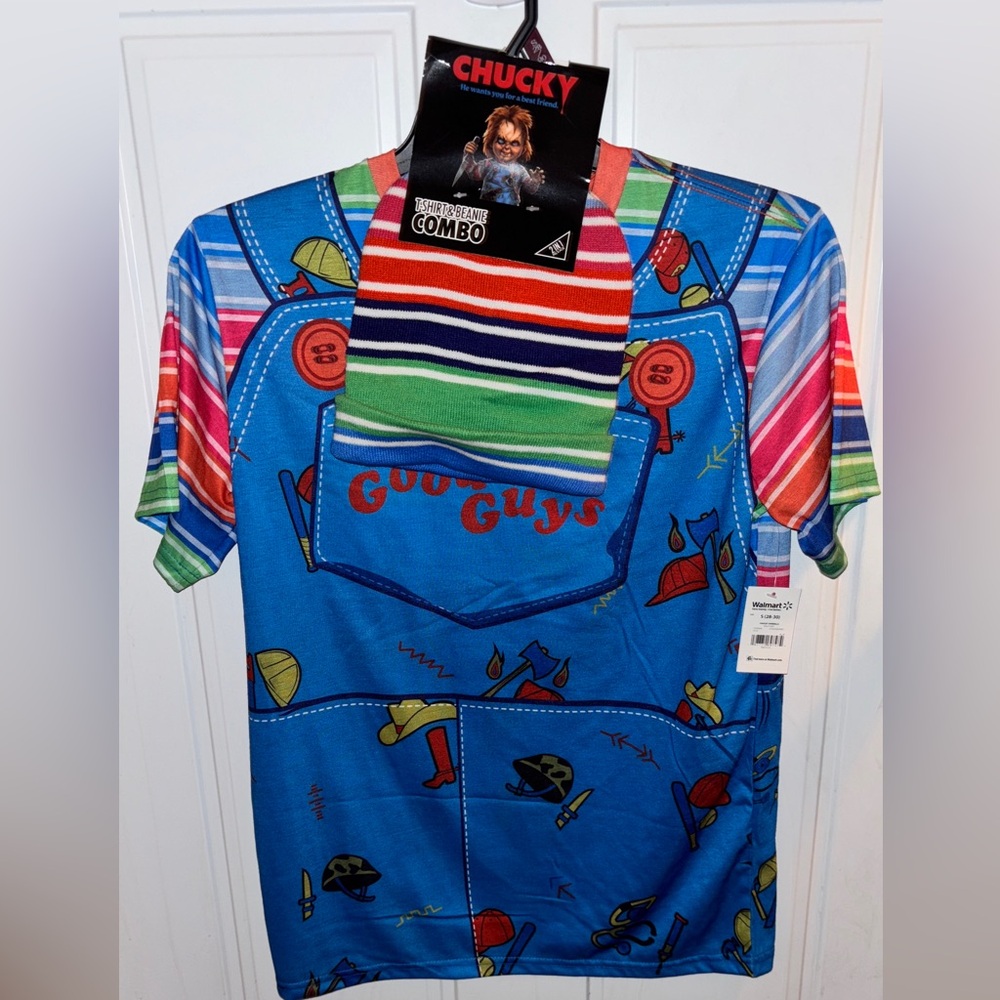 Chucky Good Guys Overalls 2n1 T-shirt Combo. Small(28-30)  HAVE A BIT OF FUN! 🤩